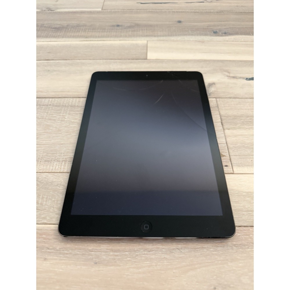Apple iPad Air 2 A1566 16GB Wi-Fi- Space Gray Unlocked Cracked Screen